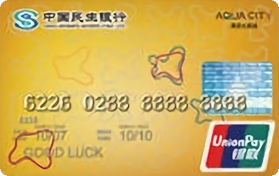 民生银行水游城联名信用卡 金卡
