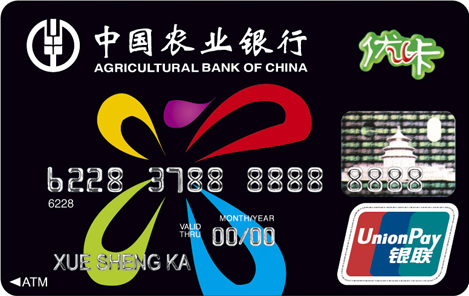 农业银行信用卡优卡(黑色)