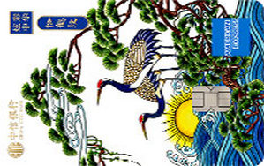 中信银行炫彩中华联名信用卡五千文明系列 清·松鹤纹 白金卡