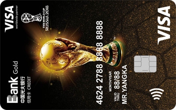 光大银行世界杯主题信用卡(VISA)