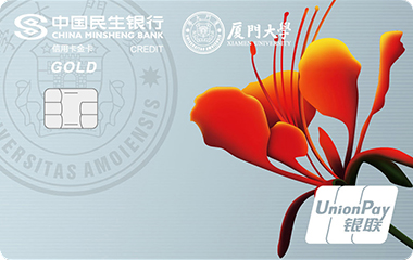 民生银行厦门大学联名卡(至善灰版-金卡)