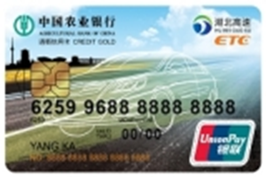 农业银行湖北通衢ETC信用卡