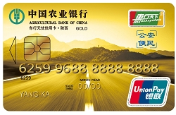 农业银行陕西车行无忧ETC信用卡 金卡(银联)