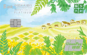 光大银行乡村振兴公益主题数字信用卡  白金卡