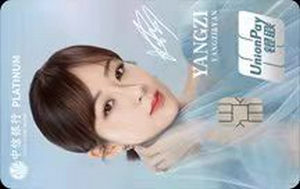 中信银行颜·杨紫主题卡 仙紫卡 年费版  白金卡