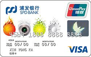 浦发银行青春信用卡(VISA标准款)