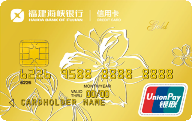 福建海峡银行标准信用卡 金卡(银联)