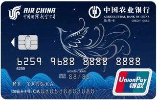 农业银行凤凰知音联名信用卡(银联+Visa组合版)