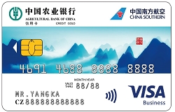 农行南航明珠联名信用卡(Visa山版金卡)