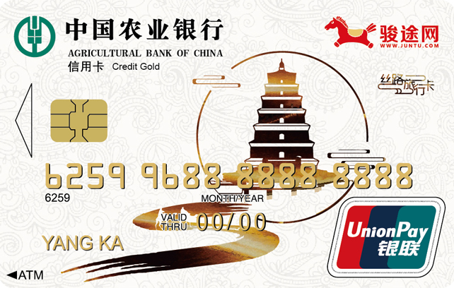 农业银行陕西丝路旅行信用卡(白色)