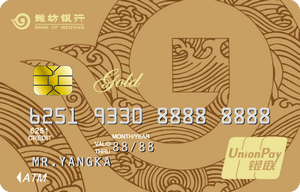 潍坊银行鸢都标准信用卡 金卡
